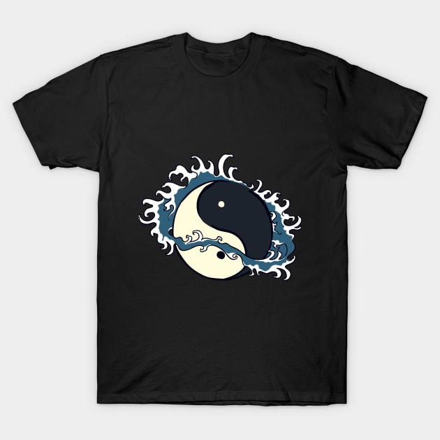 Wave YinYang T-Shirt by Verboten